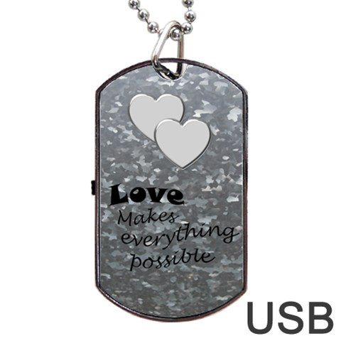 Military Love (2 Sided) Dog Tag Usb By Deborah Back