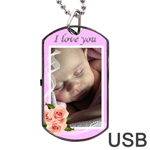 Love You Dog Tag Usb (2 Sided) By Deborah Back