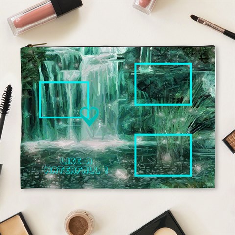 Waterfall Cosmetic Bag By Birkie Front