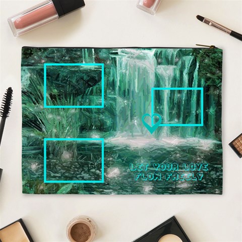 Waterfall Cosmetic Bag By Birkie Back