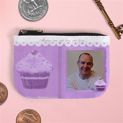 Money can not buy our love purple cupcake mini coin purse Money can not buy our love purple cupcake mini coin purse