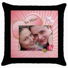 Pink Heart Throw Pillow (5 styles) - Throw Pillow Case (Black) Pink Heart Throw Pillow (5 styles) - Throw Pillow Case (Black)
