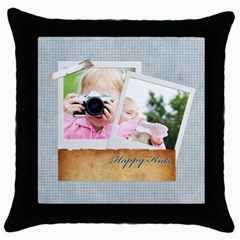 kids - Throw Pillow Case (Black) kids - Throw Pillow Case (Black)