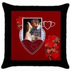 Red Heart Throw Pillow Case (5 styles) - Throw Pillow Case (Black) Red Heart Throw Pillow Case (5 styles) - Throw Pillow Case (Black)