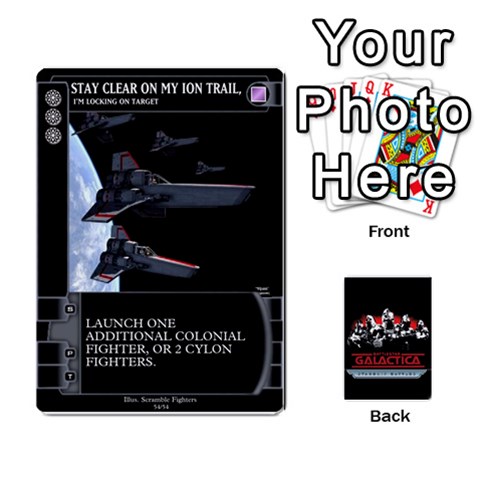 Bsg Ssb Command Cards By Michael Front - Spade9