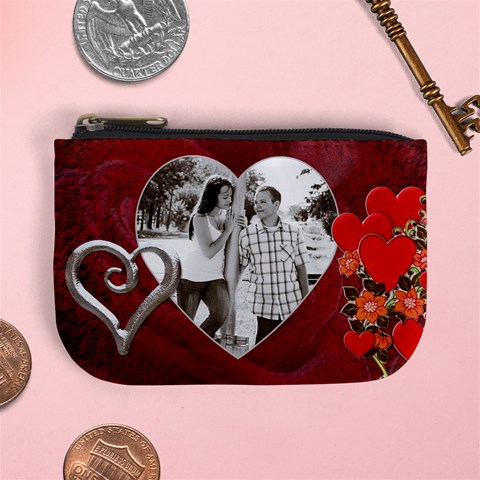 Red Hot Mini Coin Purse By Lil Front