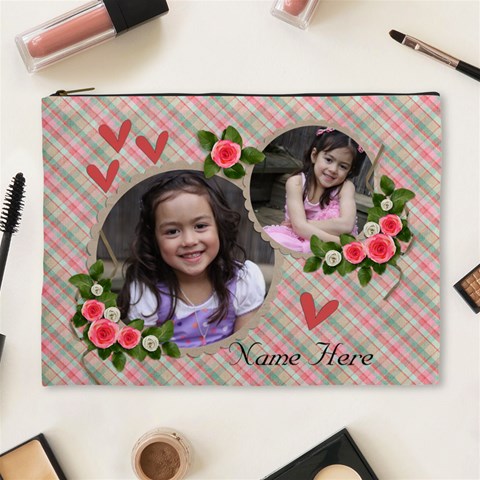 Xl Cosmetic Bag: Sweet Love By Jennyl Front