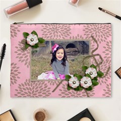 XL Cosmetic Bag: Brown and Pink 2 - Cosmetic Bag (XL) XL Cosmetic Bag: Brown and Pink 2 - Cosmetic Bag (XL)