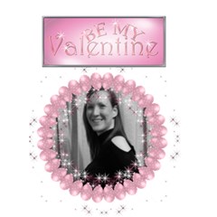 Be my valentine card pink balloons and sparkles - Greeting Card 5 x 7 Be my valentine card pink balloons and sparkles - Greeting Card 5 x 7