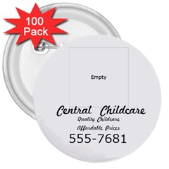childcare button - 3  Button (100 pack)