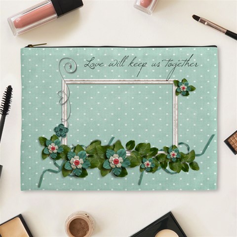 Xl Cosmetic Bag: Love Together By Jennyl Front