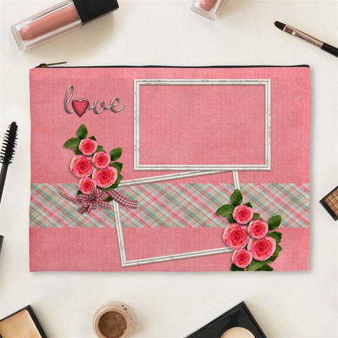 Xl Cosmetic Bag: Love Love By Jennyl Front