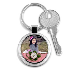 Keychain: Pink Flowers2 - Key Chain (Round) Keychain: Pink Flowers2 - Key Chain (Round)