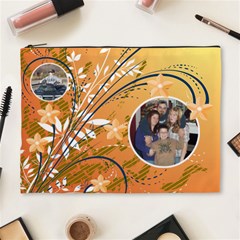 Orange Flower XL Cosmetic Bag - Cosmetic Bag (XL)