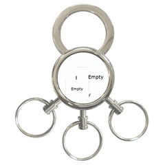 love - 3-Ring Key Chain