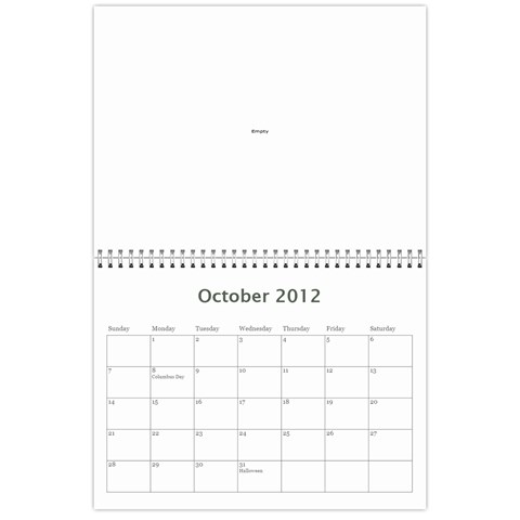 Nature Calendar By Hadassa Seliger Oct 2012
