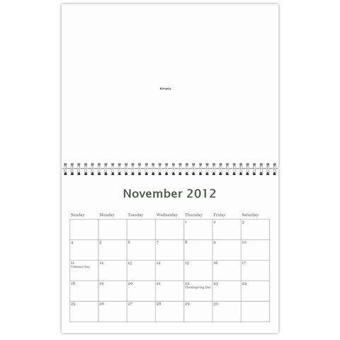 Nature Calendar By Hadassa Seliger Nov 2012
