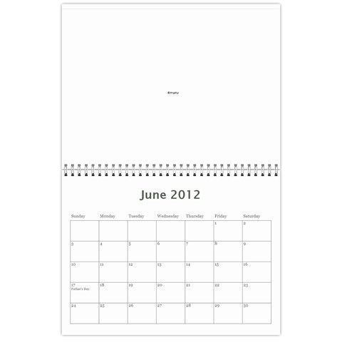 Nature Calendar By Hadassa Seliger Jun 2012