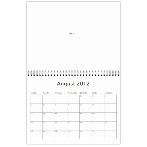 Nature Calendar By Hadassa Seliger Aug 2012