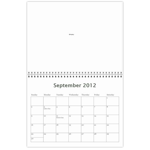 Nature Calendar By Hadassa Seliger Sep 2012
