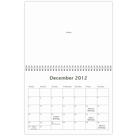 12calendar By Therese Dec 2012