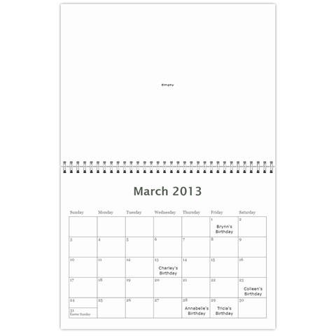 12calendar By Therese Mar 2013