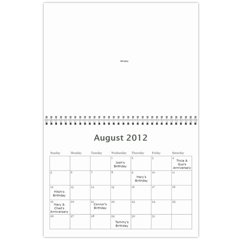 12calendar By Therese Aug 2012