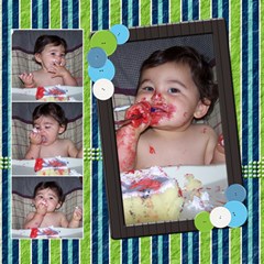12x12- Eating Cake - ScrapBook Page 12 x 12 12x12- Eating Cake - ScrapBook Page 12 x 12