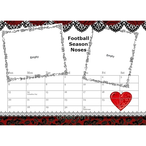 Small Calendar By Bruce Anderson Oct 2013