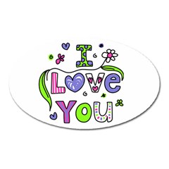 Oval Love Magnet - Magnet (Oval)