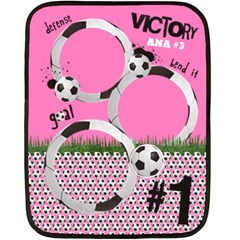Soccer/football-pink GIRLS- mini fleece blanket (4 styles) - 35 x27 Fleece Blanket (Mini) Soccer/football-pink GIRLS- mini fleece blanket (4 styles) - 35 x27 Fleece Blanket (Mini)