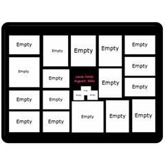 Family Xl Black Blanket