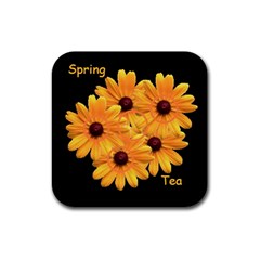 Spring Tea Coaster - Rubber Coaster (Square) Spring Tea Coaster - Rubber Coaster (Square)