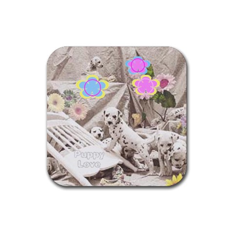Puppy Love Coaster By Birkie Front