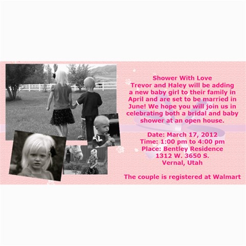 Invitation Ideas By Nadean 8 x4  Photo Card - 4
