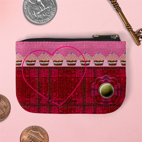 The Sweetest Thing I Love You Mini Coin Purse By Claire Mcallen Back