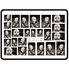 White Collage Xl Blanket