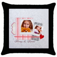 love - Throw Pillow Case (Black) love - Throw Pillow Case (Black)
