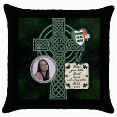 Proud to be Irish Throw Pillow Case (5 styles) - Throw Pillow Case (Black) Proud to be Irish Throw Pillow Case (5 styles) - Throw Pillow Case (Black)