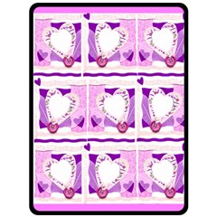 Pink Hearts XL Blanket - 80  x 56  Fleece Blanket (Large)