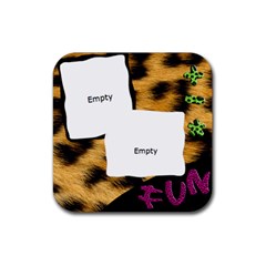 wafflescoaster4 - Rubber Coaster (Square)