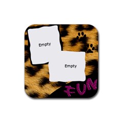 wafflescoaster - Rubber Coaster (Square)