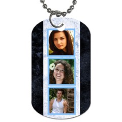 Blue Marble 6 Frame dog tag (2 sided) - Dog Tag (Two Sides) Blue Marble 6 Frame dog tag (2 sided) - Dog Tag (Two Sides)