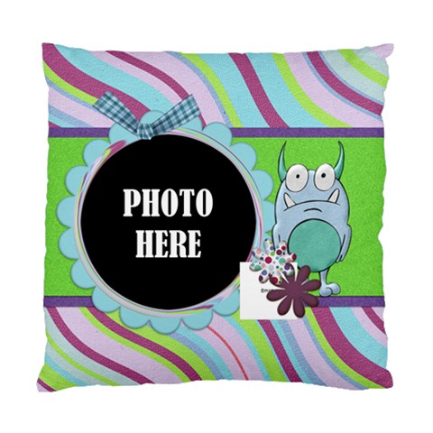 Monster Party 1 Sided Cushion 1 By Lisa Minor Front