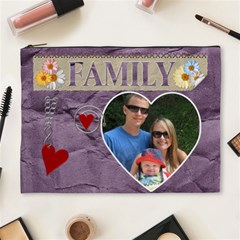 Family Purple XL Cosmetic Bag - Cosmetic Bag (XL)