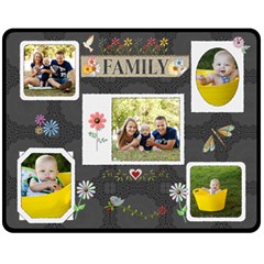 Family Medium Fleece Blanket - 60  x 50  Fleece Blanket (Medium)