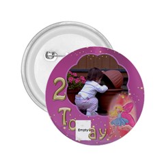 2 girl birthday 2.25 button - 2.25  Button