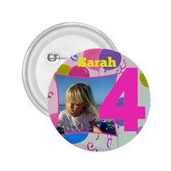 4 Birthday girl Button 2.25 - 2.25 Button 4 Birthday girl Button 2.25 - 2.25 Button
