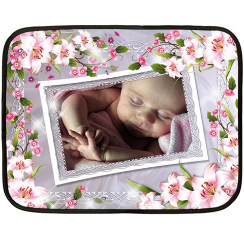 Our Princess Mini Fleece (2 Sided) By Deborah 35 x27  Blanket Front