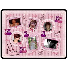 I Love Fashion Xl Pink Teensager Blanket